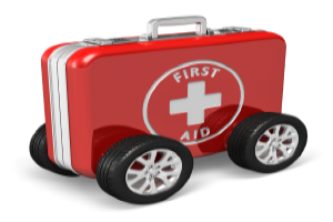 First Aid Kit with Wheels