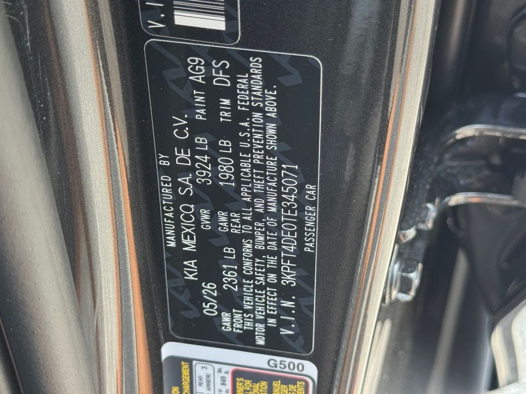 2026 Kia K4 LXS