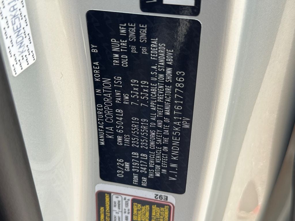 2026 Kia Carnival Hybrid SX
