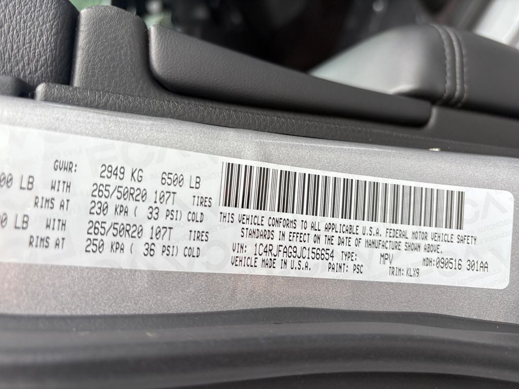 2018 Jeep Grand Cherokee Altitude
