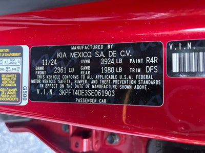 2025 Kia K4 LXS
