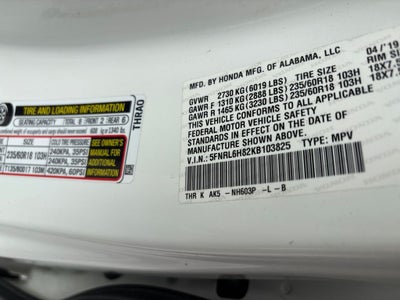 2019 Honda Odyssey Touring