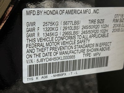 2019 Acura MDX 3.5L Technology Package SH-AWD