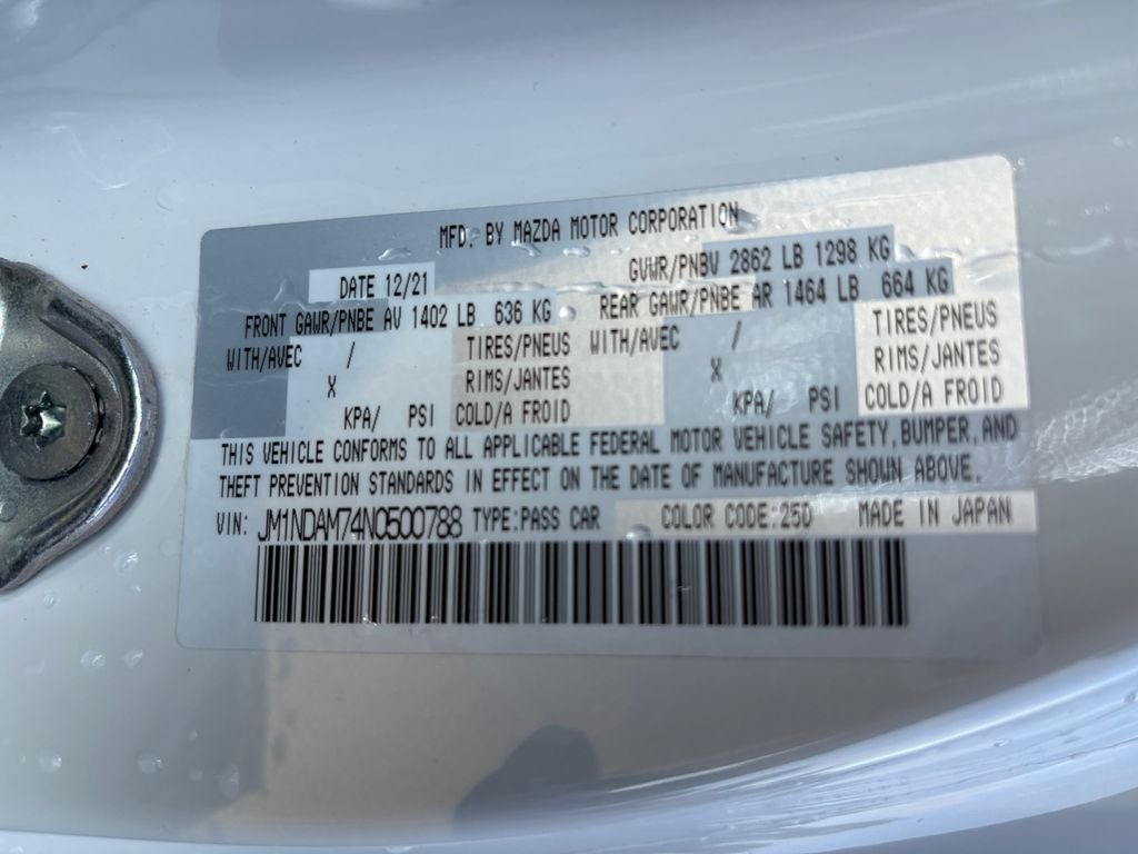 2022 Mazda Mazda Miata RF Grand Touring