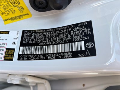 2019 Toyota Corolla Hatchback SE