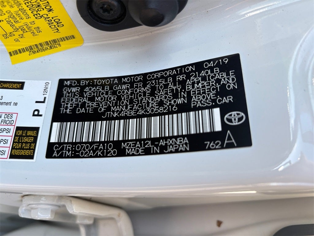 2019 Toyota Corolla Hatchback SE