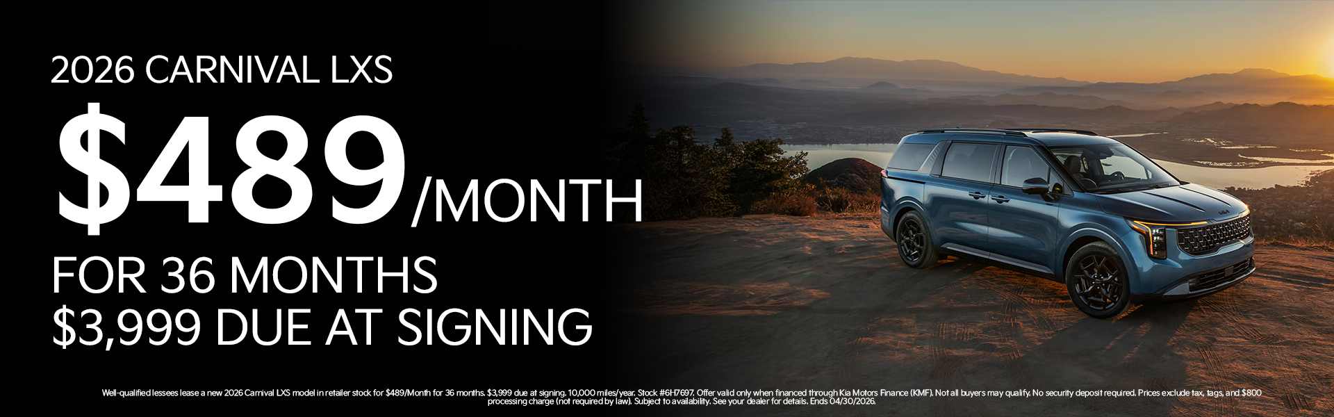 New 2026 Carnival LXS