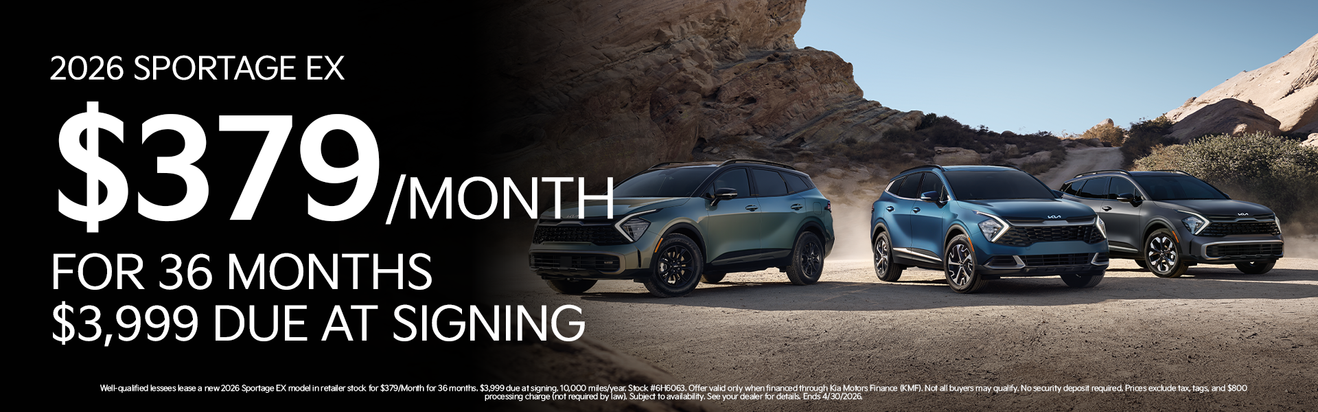 New 2026 Sportage EX