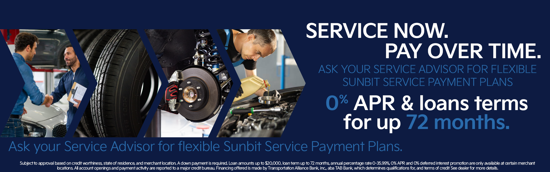 Service Now. Pay Over time.