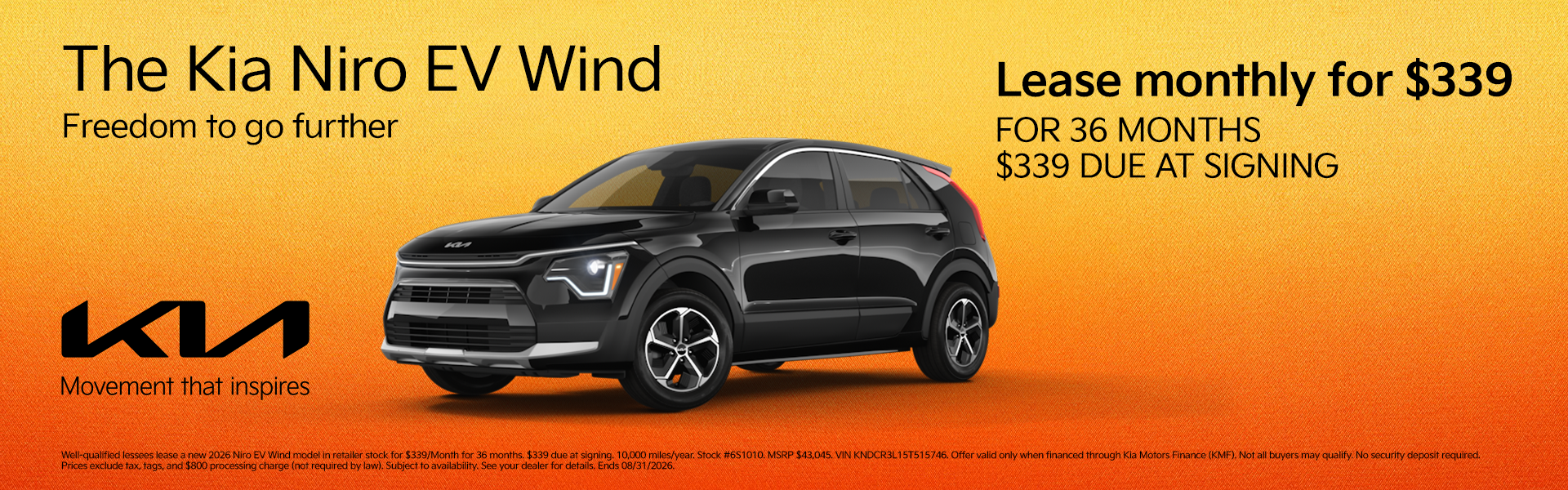 New 2026 Niro EV Wind