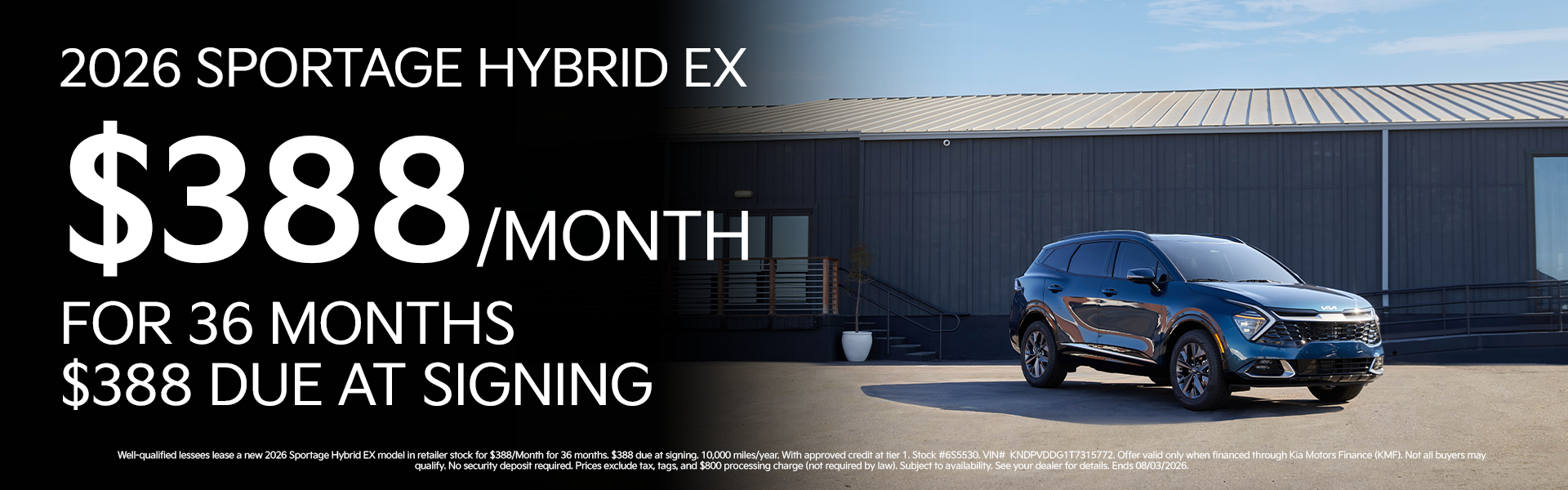 New 2026 Sportage Hybrid EX
