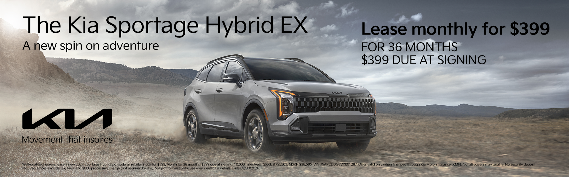 New 2027 Sportage Hybrid EX