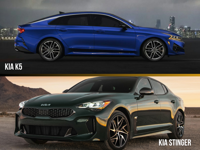 2023 Kia K5 vs. 2023 Kia Stinger Frederick, MD
