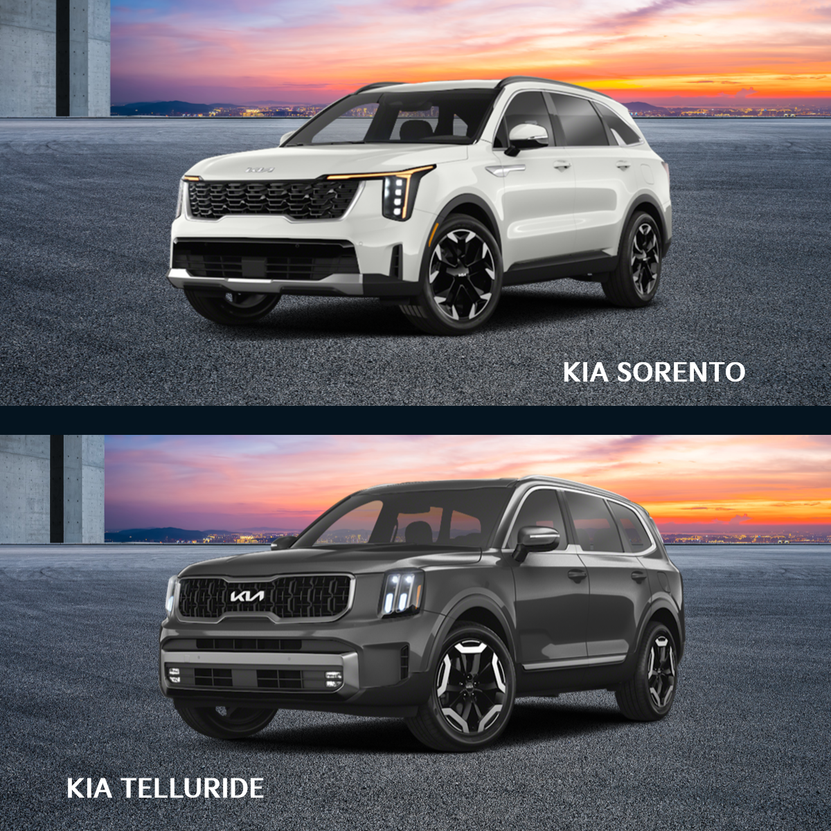 2024 Kia Sorento vs. 2024 Kia Telluride